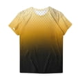 thumbnail image 4 of DailyTrove Women's Ombre Crew Neck Short Sleeve Tee - Gradient Casual T-Shirt, Trendy for Street & Lounge, 4 of 4