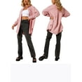 thumbnail image 5 of Yuemengxuan Ladies Fashionable Long Sleeve Shirt, Lapel Loose Blouse Single-breasted Tops, 5 of 5