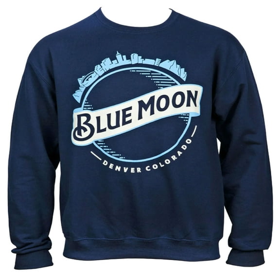 Blue Moon Classic Logo Crew Neck Sweatshirt (Large)