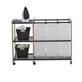 thumbnail image 3 of TRINITY EcoStorage 3-Bag Bronze Laundry Station w/Wheels, 3 of 3