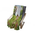 thumbnail image 4 of Cartoon Soft Flannel Fleece Throw Blanket, 3 Monkeys Playing in a Tropical Forest Banana Africa Safari Nature, Cozy Plush for Indoor and Outdoor Use, 60" x 80", Pale Blue Brown Green, by Ambesonne, 4 of 6