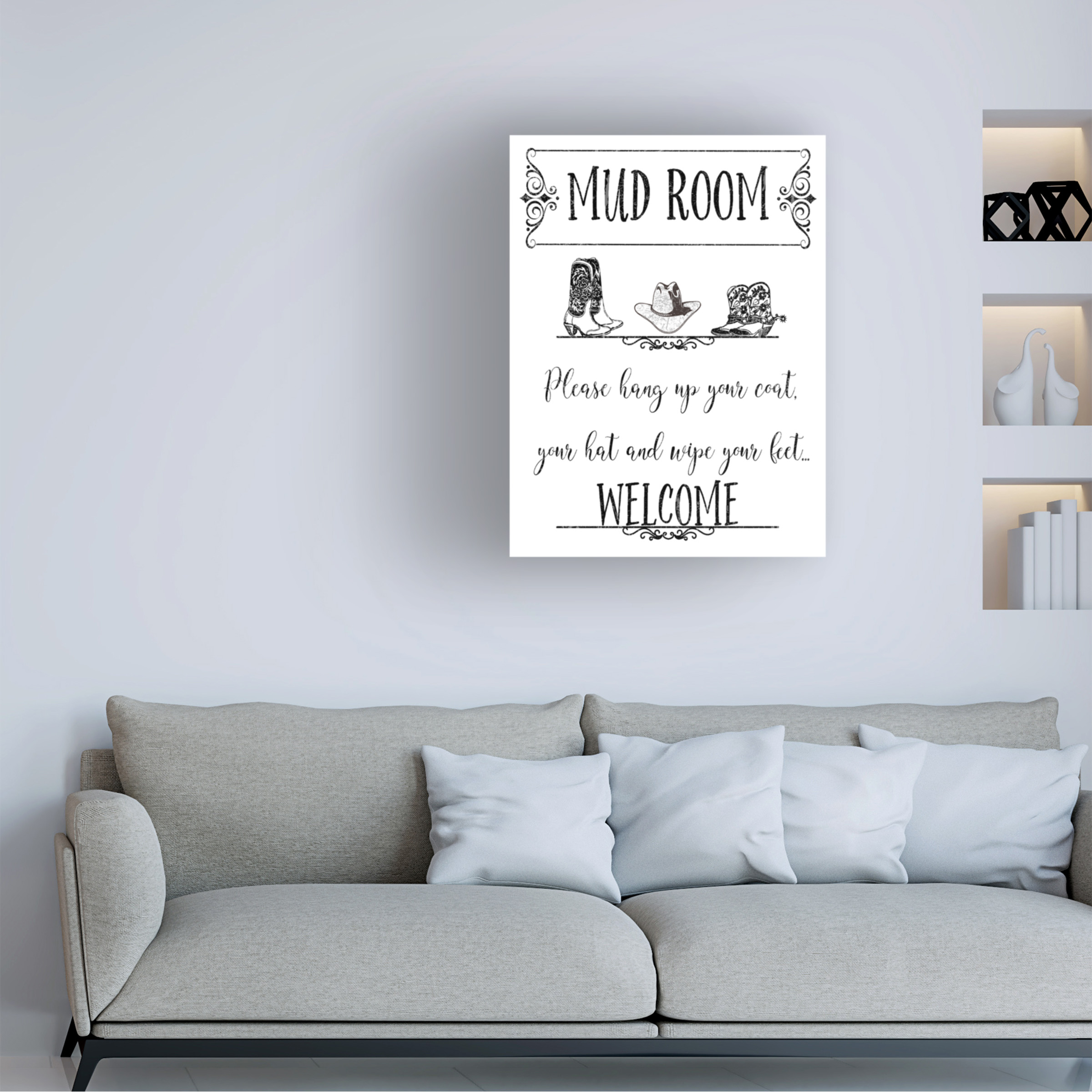 Trademark Fine Art Jean Plout Mud Room 5 Canvas Wall Art - 24x32