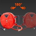 thumbnail image 4 of Retractable Air Hose Reel 10m Wall Mounted Automatic Rewind Air Hose Tool with Swivel Bracket Air Co, 4 of 5