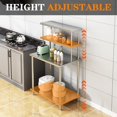 thumbnail image 2 of 36'' x 24'' Stainless Steel Overshelf,2 Tier Kitchen Overshelf for Prep & Work Table,Adjustable Shelf, for Kitchen, Restaurant, Garage, 2 of 7