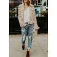 thumbnail image 6 of Dellytop Womens Open Front Faux Fur Cardigan Shaggy Jacket Coat, 6 of 7