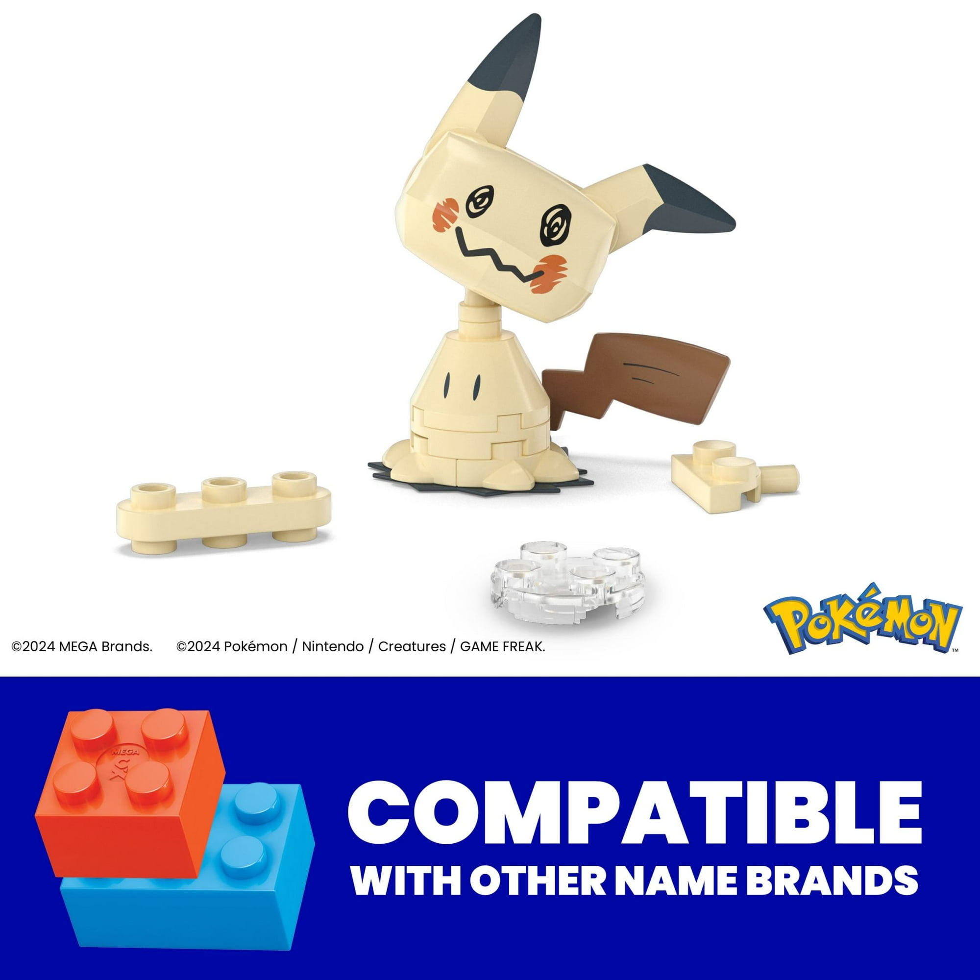 MEGA Pokémon Mimikyu Building Toy Kit, Poseable Action Figure (19 Pieces) for Kids