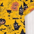 thumbnail image 6 of Women Halloween Print Short Sleeve Pajama Set, Notch Collar Button Down Top And Shorts Soft Sleepwear Sizes S-XXL, 6 of 8
