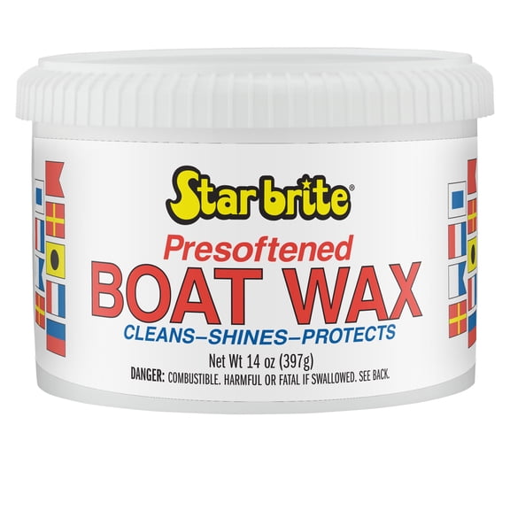 Star brite Presoftened Paste Wax - High-Gloss & UV Protection