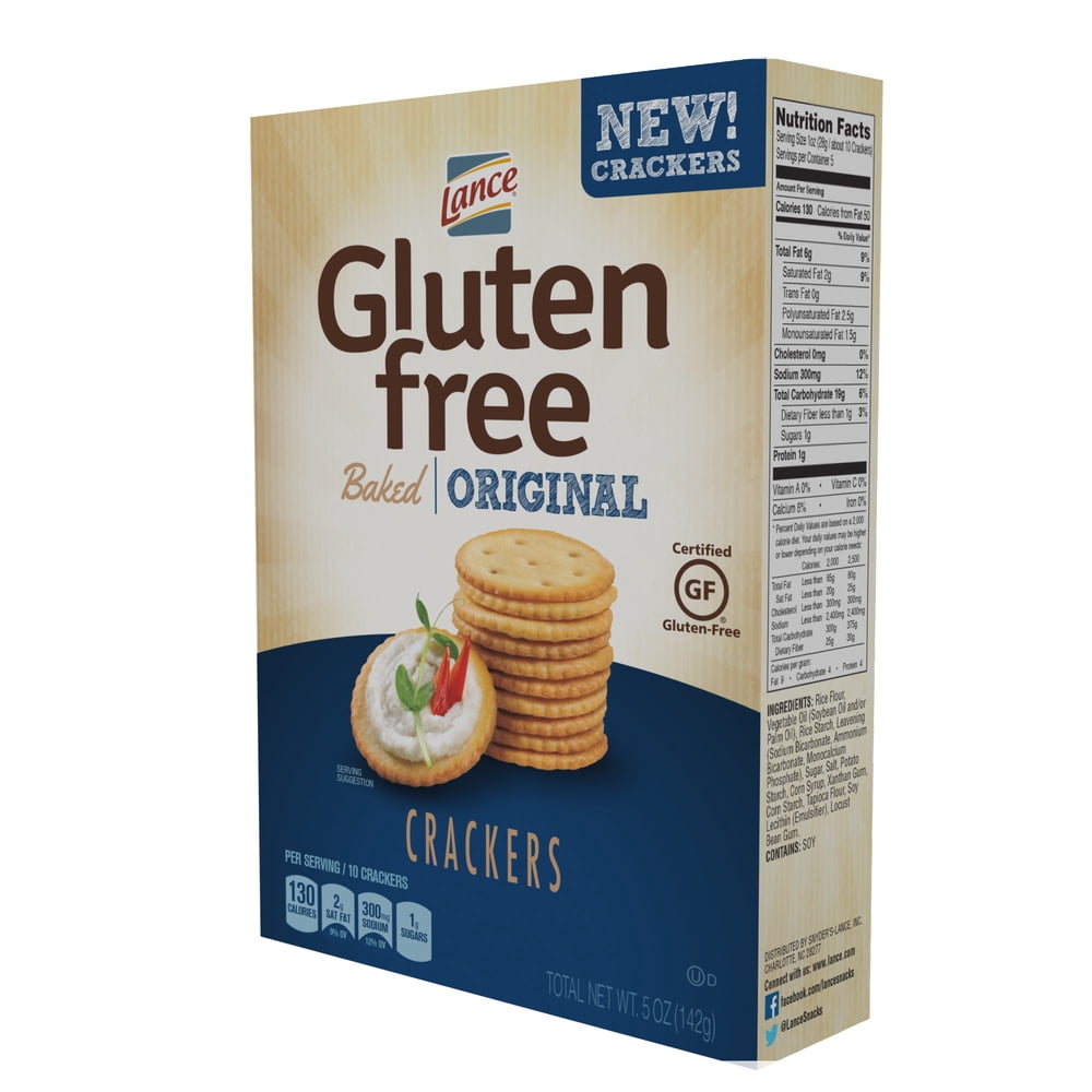 Lance Gluten Free Original Crackers 5 oz Boxes Single Pack Walmart
