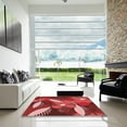 thumbnail image 7 of Ahgly Company Machine Washable Indoor Square Transitional Red Area Rugs, 3' Square, 7 of 7
