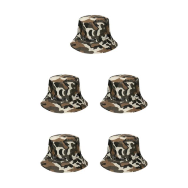 Maytalsory 1/2/3/5 Wide Application Hat For Sun Protection And Comfort Sunscreen Sunscreen Fisherman Cap Sunshade disruptive pattern1 58cm 5PCS