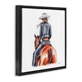 thumbnail image 3 of Stupell Industries Southwestern Minimal Glam Cowgirl Black Floating Frame Canvas Art, 18 x 18, by Amanda Greenwood, 3 of 8