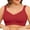 red, variant on Women Wirefree Bras for Women Full Coverage No Underwire Everyday Bras Comfortable Wireless Padded Bras