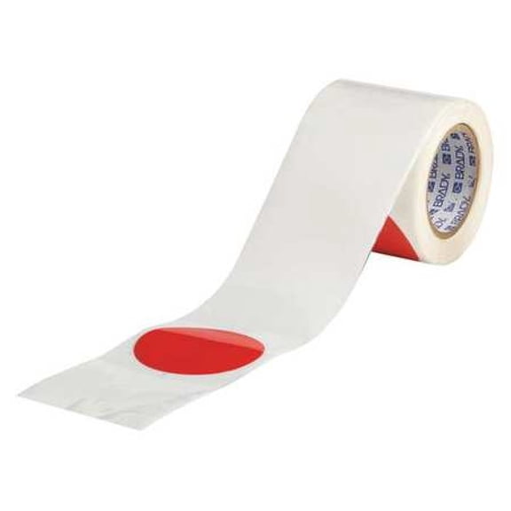 toughstripe 104521 floor marking tape, dot, 3-1/2in d, pk55