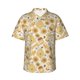 thumbnail image 1 of Balery Honey Honeycomb Camisas hawaianas de manga corta para hombre, camisas playeras de corte holgado, camisas de vacaciones con botones,Small, 1 of 7