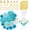 Blue, variant on Graduation Cap Topper Base Kit 2026-350g Ultra-Thick Glitter Cardstock with Gold Letter Stickers - Pre-Cut Mortarboard Insert for DIY Decoration & Keepsake Frame