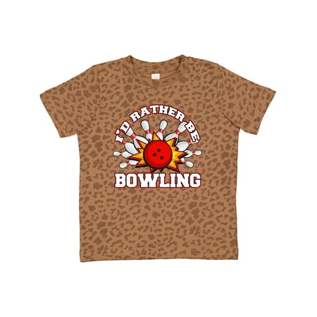 

Inktastic I d Rather Be Bowling Gift Toddler Boy or Toddler Girl T-Shirt