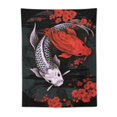 thumbnail image 5 of Nawypu Japanese Yin Yang Koi Fish Tapestry, Cool Red and Black Anime Sakura Art Tapestries Vertical Wall Hanging for Men Bedroom Living Room Office Decor Asian Cherry Blossoms Poster Blanket, 5 of 7