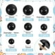 thumbnail image 2 of 180 juegos de ojos de seguridad para amigurumi, 8 tamaños, ojos de ganchillo, ojos de seguridad de plástico para amigurumi con arandelas, ojos para animales de peluche., 2 of 6