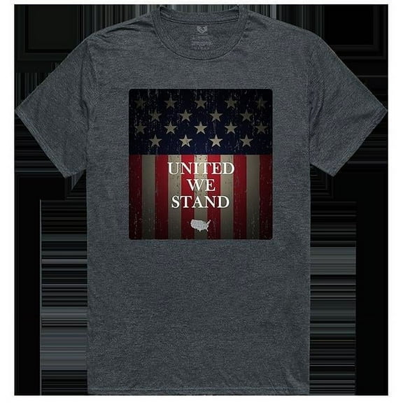 United We Relaxed Graphic Tee Shirt, Heather Charcoal - Large