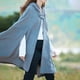 thumbnail image 4 of ICHUANYI Clearance Women Trench Coat Open Front Cardigan Jacket Coat Shawl Cape Cloak Mantle Plus(Light Blue, L) ICHUANYI WER2023080814170, 4 of 8