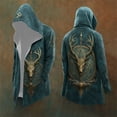 thumbnail image 6 of Gyexs Kids Boys Jesus Hoodies Norse Mythology Printed Jackets Outdoor Winter Jacket Coat Light Blue 9-10 Years, 6 of 6