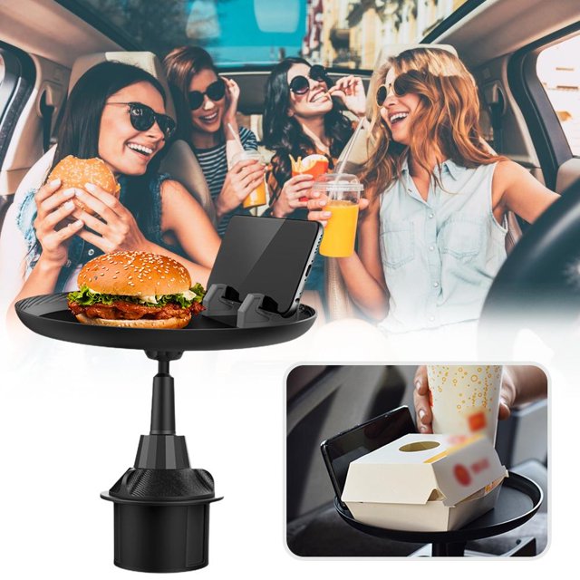Bandeja Para Coche, Escritorio De Ordenador Portátil Para Coche Ajustable, Bandeja De Almacenamiento De Alimentos Para Coche Multifuncional Noticed HA040608-02