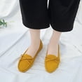 thumbnail image 2 of KELINFONG Suede Loafer for Women Slip on Penny Loafers Shoes Round Toe Flats Casual Single Shoes, 2 of 3