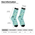 thumbnail image 2 of Cauagu Hawaiian Style Print Crew Socks for Women and Men,Adult Athletic Running Socks 1-Pair Sports Socks Work Gear Socks with Moisture Wicking, 2 of 6