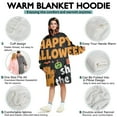 thumbnail image 5 of Wearable Oversized Blanket,Halloween Festive Text Pattern Wearable Blanket Hoodie for Adults,Cozy Hooded Blankets with Super Pockets,Super Warm Fuzzy Pullover for Women & Men, 5 of 6