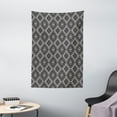 thumbnail image 1 of Aztec Tapestry, Bohemian Native Folk Pattern with Hippie Gypsy Grunge Tribal Minimalist Graphic, Wall Hanging for Bedroom Living Room Dorm Decor, 40W X 60L Inches, Ivory Black, by Ambesonne, 1 of 2