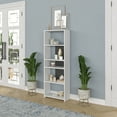 thumbnail image 6 of Ada Home Decor Diosp Multiple Tier Open Shelf Modern Bookcase, Anthracite/White, 6 of 7