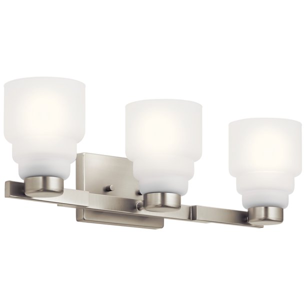 Kichler 55012 Vionnet 3 Light 24 Wide Bathroom Vanity Light Nickel Walmart Com Walmart Com