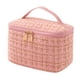 thumbnail image 1 of Neceser Almacenamiento Cosméticos Mujeres Plegable Cuadros Gran Capacidad() Rosa, 1 of 7