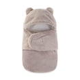 thumbnail image 2 of Toddler Kids Girls Boys Snowsuit Bear Ear Hooded Rompers Long Sleeve Swaddle Blanket Swaddling Wrap Baby Soft Sleep Sack Bag Jumpsuit Cute Outfits 3-6 Months, 2 of 6