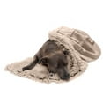 thumbnail image 4 of FurHaven Pet Products Long Faux Fur & Velvet Water-Repellent Pet Blanket for Dogs & Cats - Taupe, Large, 4 of 12