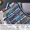 thumbnail image 4 of Gifts for Son, Son Gifts from Mom Throw Blanket, Gifts for Son from Mom Dad, Valentines Day - Birthday Gifts for Son in Law from Mother in Law Father, Soft Blanket 50" X 60", 4 of 6