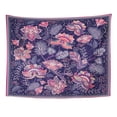thumbnail image 1 of UFAEZU Pink Flower for Pocket Shawl Colorful Floral Pattern Batik Indonesia Wall Art Hanging Tapestry Home Decor for Living Room Bedroom Dorm 51x60 inch, 1 of 1