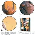 thumbnail image 3 of Designart Alien Face With Flowers 5 Hexagon Canvas Wall Art, 3 of 5