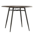 thumbnail image 2 of Weston Home Jameson 42" Round Oak Top Two-Tone Wood Dining Table, Black Legs, 2 of 4