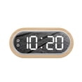 thumbnail image 4 of Relaj beech bosque relaj de alarma digital dual alarma usb termómetro de relaj de depertador USB Termómetro Electrónico Descripción de Madera Reloj de 4 Niveles para la Sala de, 4 of 7