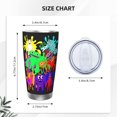 thumbnail image 4 of Vaso de 20 oz Garten Of BanBan, taza de viaje para café con aislamiento al vacío de acero inoxidable, taza de café, taza de viaje con tapa, taza térmica para exteriores, 4 of 8