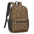 thumbnail image 2 of Camo and Grass Tan Pattern 17" School Backpacks for Teens,Waterproof Oxford Fabric,S-Shape Padded Straps for School,Travel,Hiking,Camping, 2 of 6