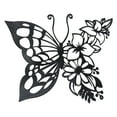 thumbnail image 1 of Esculturas de mariposas de metal para pared, siluetas 3D, adornos grabados, forjados 23cmx20cm, 1 of 7