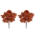 thumbnail image 2 of TOPRenddon 2-Pack Artificial Red Maple Leaves - Realistic Fall Decor Branches for Indoor/Outdoor | Faux Botanical Centerpiece for Thanksgiving & Autumn Home Decor, 2 of 6