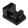 thumbnail image 1 of Tarjeta GráFica PCIE5.0 ATX3.0 Fuente de AlimentacióN 12VHPWR 16 a 16P 600W Macho a Hembra Conector Adaptador de 180 Grados Negro, 1 of 1