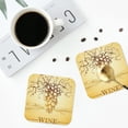 thumbnail image 5 of Balery 6 Pcs Bunch Of Grapesleather Coasters Set, Drink Table Cup Coasters For Living Room Kitchen Coffee Decor, 5 of 9