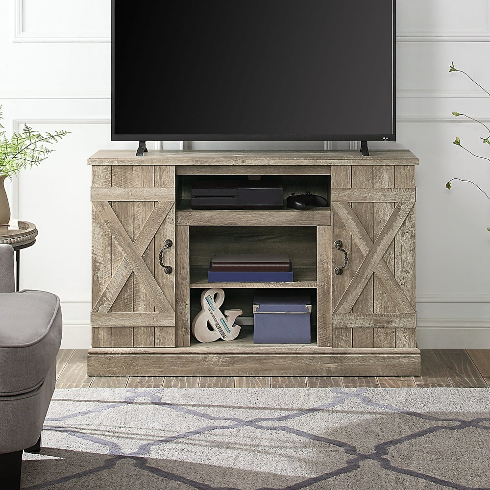 BELLEZE 47 Inch Freestanding Media Console Television Stand For TV's Up