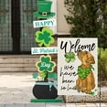 thumbnail image 5 of Newhomestyle St Patricks Day Dog Garden Flag 12x18 Inch Double Sided for Outside Small Burlap Green Shamrocks Clovers We Have Been So Lucky Welcome Yard Holiday Decoration, 5 of 5