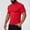 c01Red, variant on Compression Shirt Men Mock Turtleneck Short Sleeve Athletic Workout Muscle Tee Shirts Summer Top Gym Running Undershirts Red XL